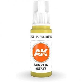 Verniz Acrílico Amarillo Purulento 17ml - AK 3ª Generación