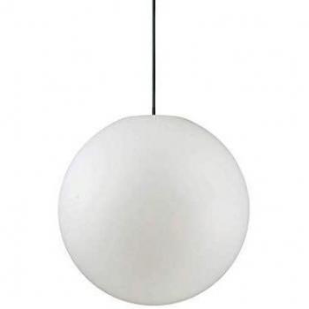 Lámpara colgante de techo exterior SOLE blanca IP44 con 1 bombilla E27 de plástico ligera