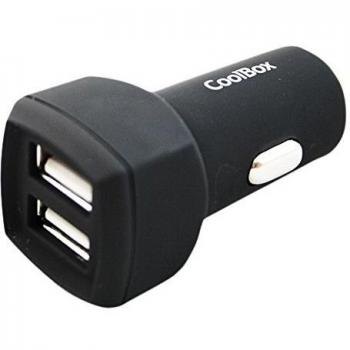 Coolbox - Cargador USB para coche CU231-C, Negro