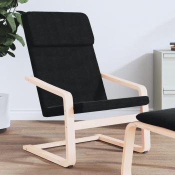 Sillón de relax negro de tela