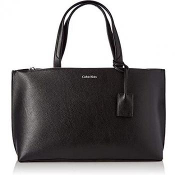 Calvin Klein Elegant Black Shoulder Bag with Logo Detail, Handbags, female, Black, Size: ONE SIZE
