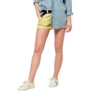 Superdry International Hot Short Pantalón Mujer Miami Lemon L