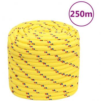 Cuerda náutica amarilla de polipropileno 16 mm 250 m