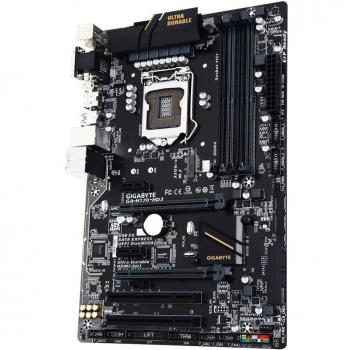 GIGABYTE INTEL LGA1151 H170 HD3 4*DDR4 / 8*USB3.0 / 6*USB2.0 / HDMI / DVI / VGA / GBE LAN / ATX MOTHERBOARD
