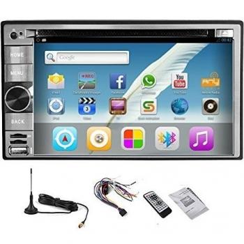 Android 5.1.1 estšŠreo GPS Navi receptor DVD Coche reproductor de všªdeo multimedia Autoradio Accesorio Automotive Sistema de radio de coche universal de audio de CD 2 DIN MP4 FM AM receptor 4-Core CPU de TV digital