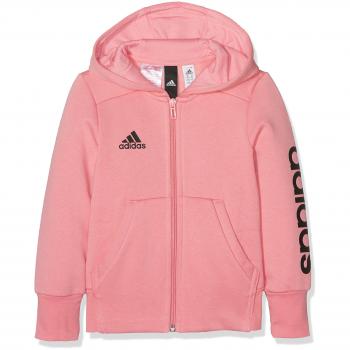 Adidas Yg Linear Fz Hd Sudadera, Niñas, color: Rostac