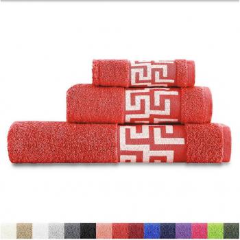 EIFFEL TEXTILE Juego de Toallas de Baño Emperador 3 Piezas Rojo