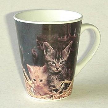 Taza con gatitos TecGadgets BEC impresión blanco*