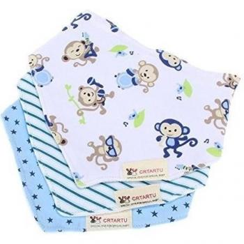 VKTECH- Pack de 3 baberos con imágenes divertidad para niños