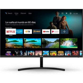 SPC Smart Monitor 24 FHD Android TV con Chromecast integrado, resolución Full HD, pantalla de 23.8 pulgadas, tecnología Smart TV, conectividad WiFi y múltiples puertos HDMI