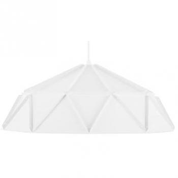 Lámpara colgante moderna de metal blanco con diseño geométrico Senia 120 cm E27
