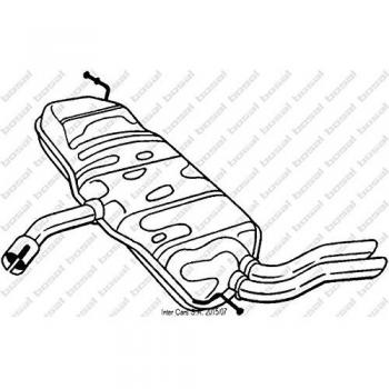 Bosal 227-231 End Silencer