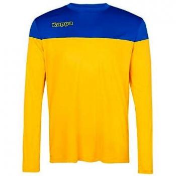 Kappa MARETO LS Camiseta de equipación, Hombre, Amarillo/Azul, 3XL