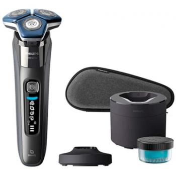 Philips Shaver Series 7000 S7887/55 Afeitadora Eléctrica Inalámbrica para Uso en Seco y Húmedo con 60 Minutos de Autonomía y 4 Accesor