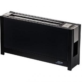 Tostadora Ritter Volcano 5, 950 W, Negro, 2 Rebanadas, Diseño Elegante con Cristales