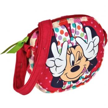 Minnie Bolsito con Bandolera Redondo, Color Azul
