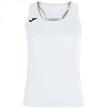 Camiseta de running Joma Siena II para mujer, tirantes, color blanco, transpirable