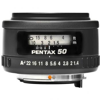 Pentax SMC FA 50mm F1.4 - Objetivo de enfoque automático, apertura máxima de f/1.4, montura K, diseño compacto y ligero, ideal para retratos y fotografía con poca luz, construcción óptica