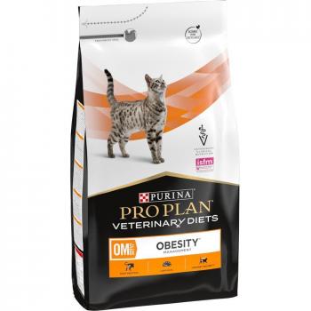 Purina Pro Plan Veterinary Diets Feline OM ST/OX Obesity Management Dry Cat Food - 2 x 5 kg Value Pack