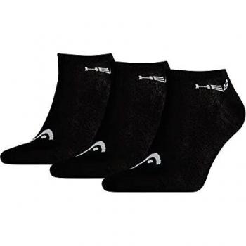 Head Sneaker 3p Unisex Calcetines, Negro, 39/42