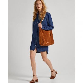 Pepe Jeans - Vestido corto Mayaa en color azul marino con cierre abotonado para mujer