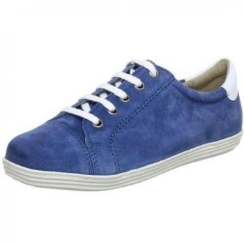 Caprice Da.-Schnürer - Zapatos de cordones de cuero para mujer azul Blau