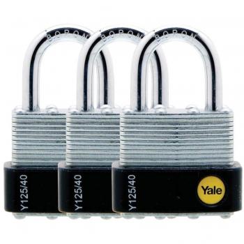 Yale Locks YALY125403PK - Candado de acero laminado