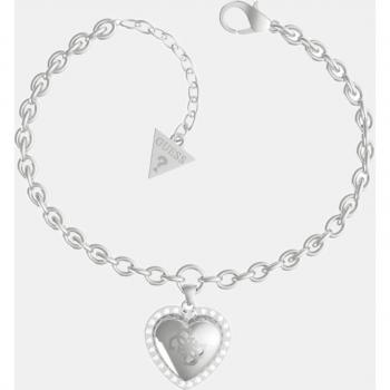 Pulsera Guess That's Amore JUBB01077JWRHS de acero y cristal