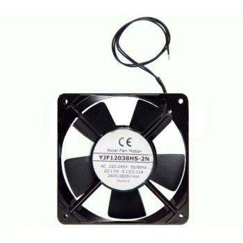 Motor Ventilador 120x120x38 mm 20/17W para Recambios de Frigorífico, Nevera y Congelador