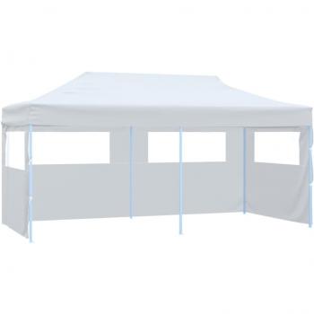 Carpa plegable Pop-up con paredes laterales de acero gris 3x6 m