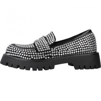 Mocasines de Mujer Noa Harmon 9108n, fabricados en textil con piedras en forma plata