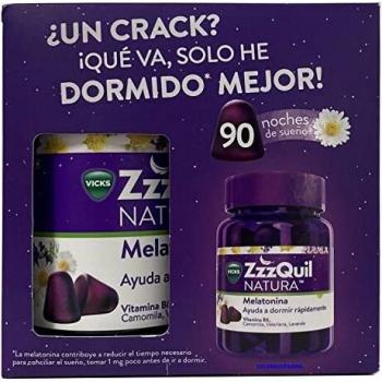 Zzzquil Natura Melatonina |Ayuda a Dormir Rapidamente| 60 + 30 = 90 gominolas