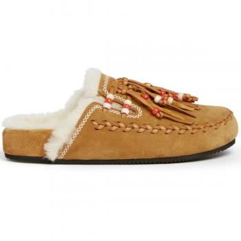 Alanui Women's The Journey Slippers Sandal in Brown | Size 36 | LWIJ004F23LEA001
