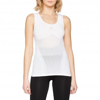 Odlo Camiseta de Tirantes Breathe Performance, Mujer, Blanco, Large