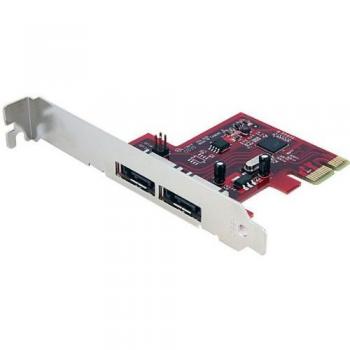 StarTech.com PEXESAT32 - Tarjeta adaptadora controladora PCI Express de 2 Puertos eSATA