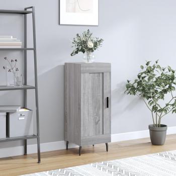 Aparador de madera de ingeniería gris Sonoma 34,5x34x90 cm, mueble de almacenaje para salón, buffet y armario auxiliar