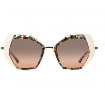 Etnia Barcelona Sahara Sun WHTQ Women's Sunglasses White Size 51