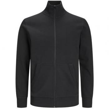 Jack & Jones Plus Size Full Zip Sweatshirt for Men - Black 6XL