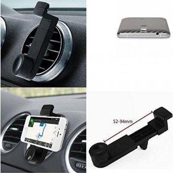Titular Smartphone para el coche para Elephone P8000 4G. Parrilla del coche montaje del sostenedor del coche para el teléfono inteligente. De aplicación universal. Negro. Fácil de instalar, sujeción segura. Utilizar el teléfono como un dispositivo de