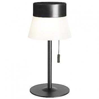 Lámpara de Mesa Solar para Exterior e Interior - Deco, Lámpara Solar con IP54 para Jardín y Terraza, incluye cable USB, color negro