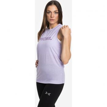 Camiseta Sin Mangas Lila para Mujer Picsil Espalda Nadadora XL