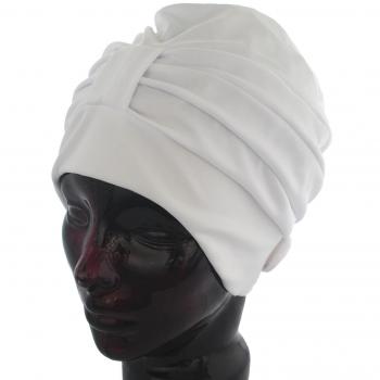 Fashy - Gorro de natación para mujer, tamaño único, color blanco