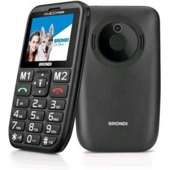 Brondi Amico Stiloso Negro Dual SIM con Cover Incluida
