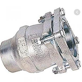 Racor de compresión de fundición para tubos de acero Gebo M 4 pulgadas con brida macho 102x114
