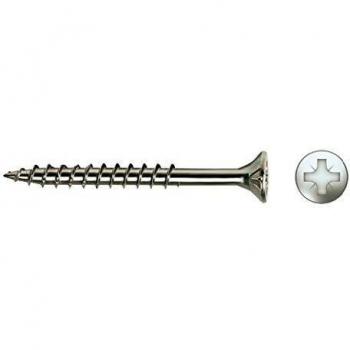Celo 94580Vloxp50 - Tornillo para Madera Velox Rosca Parcial Cabeza Avellanada Impronta Pz Diámetro 4,5X80/50 Mm, Cincado, 50 Unidades