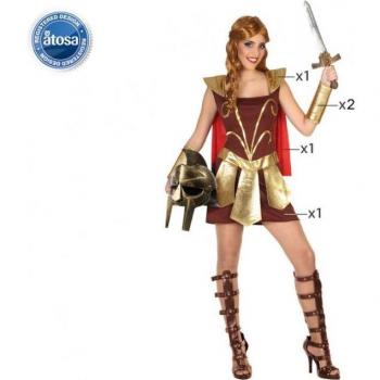 Disfraz de Gladiadora para Adultos Marrón XL