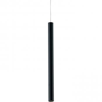 Lámpara colgante de riel LED Eco-Light 3,5W 3000K negro con diseño delgado de aluminio y LED integrado