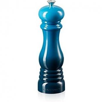 LE CREUSET Classic Molinillo de sal ajustable, Plástico ABS resistente a grietas, Anticorrosión, 21 cm, Azul Deep Teal,96002000642000