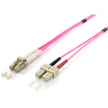 Cable de fibra óptica OM4 LC/SC 50/125µm, 2 metros (255532)