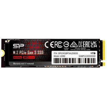 SSD Silicon Power UD80 1TB M.2 PCIe Gen3x4 NVMe 3400/3000 MB/s